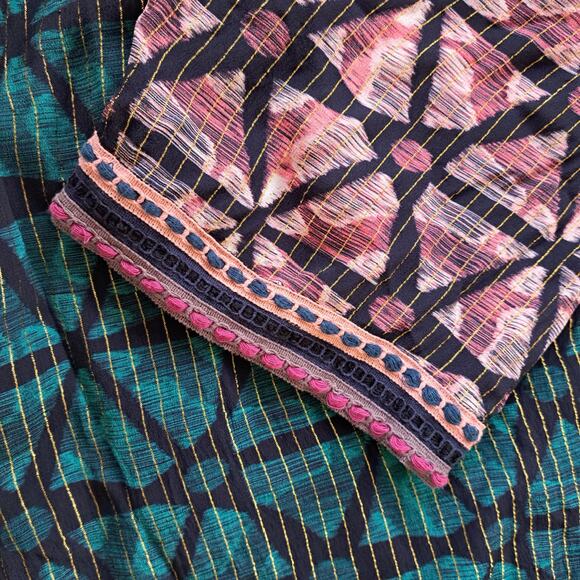 Anthropologie Bl-nk London Lisette Metallic Kimono Dress Size XS - Picture 10 of 14